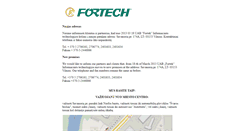 Desktop Screenshot of fortech.lt