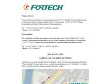 Tablet Screenshot of fortech.lt